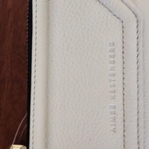Aimee Kestenberg White Wallet with Gold Accents - Picture 8 of 8